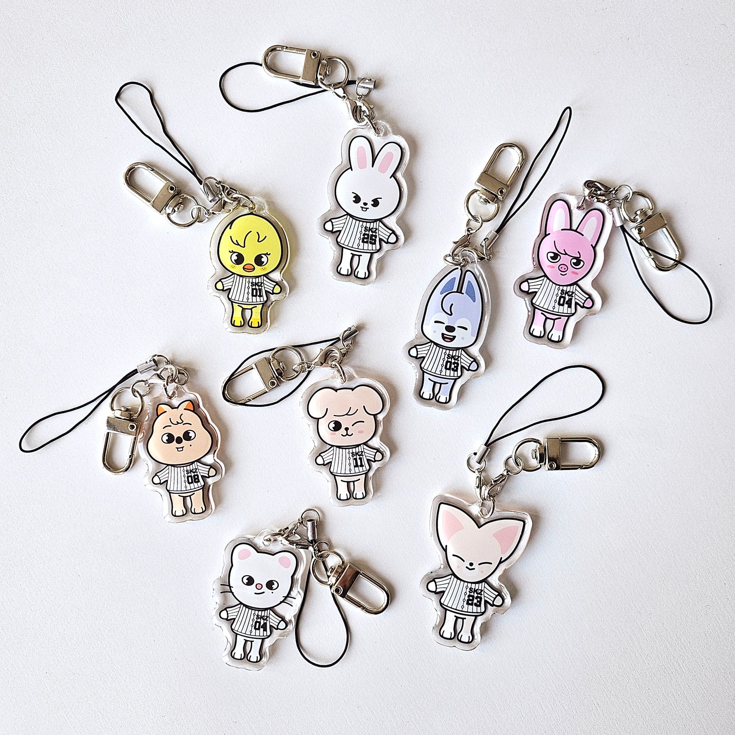 SKZOO Baseball Jersey Keychain/Phone Charm