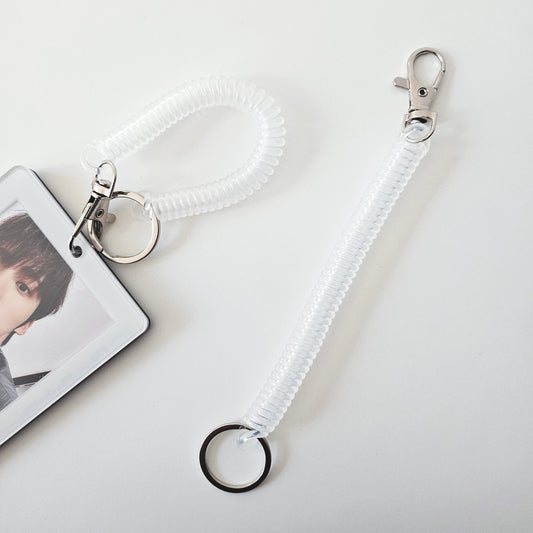 Clear Spiral Keyring Attachment
