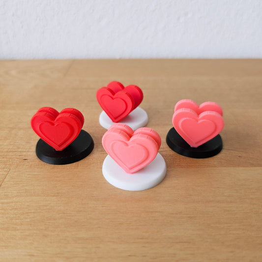 Double Heart Display Stand